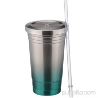 Mainstays™ 16 oz. Double Wall Stainless Steel Ombre Red Tumbler   556553783